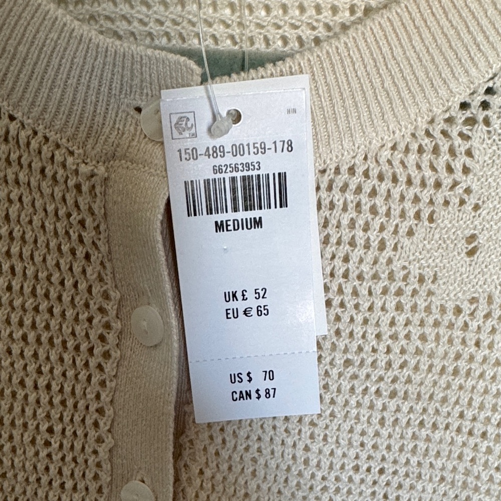 Abercrombie & Fitch Floral Open Knit Cardigan - Picture 7 of 8